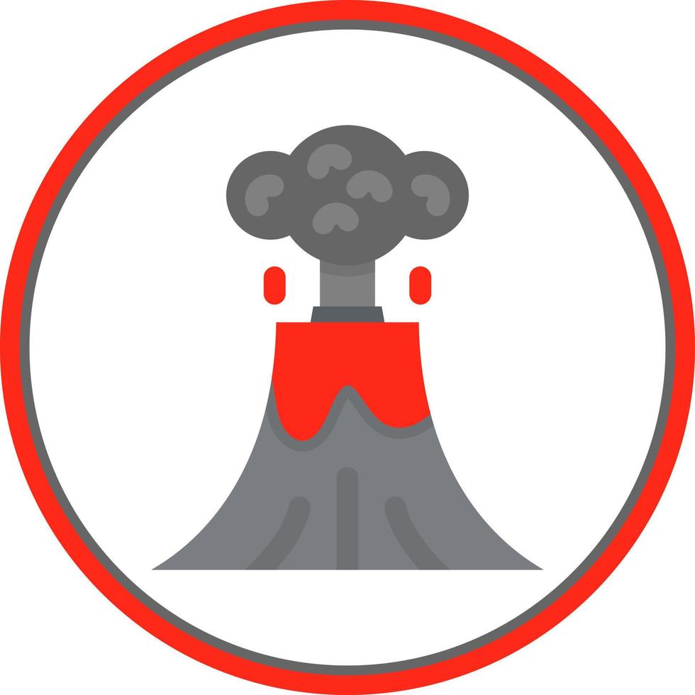 Volcano Vector Icon Design