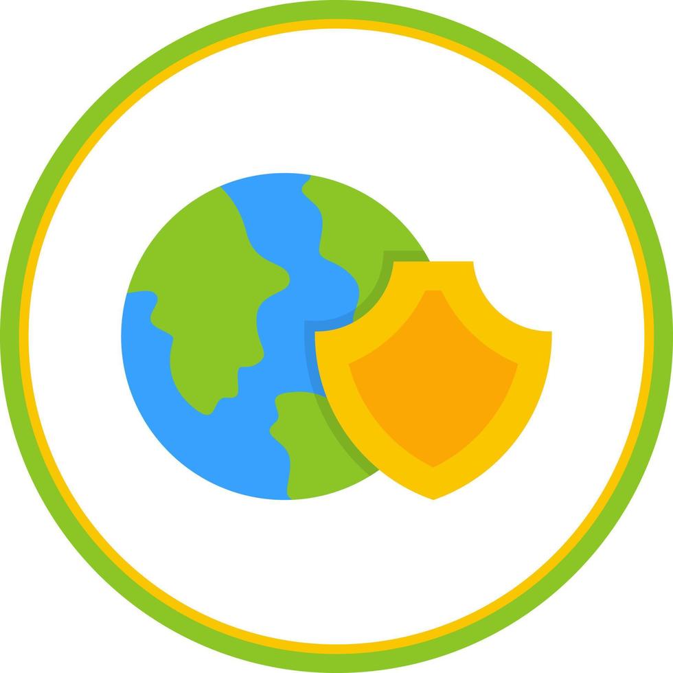 Earth Protection Vector Icon Design