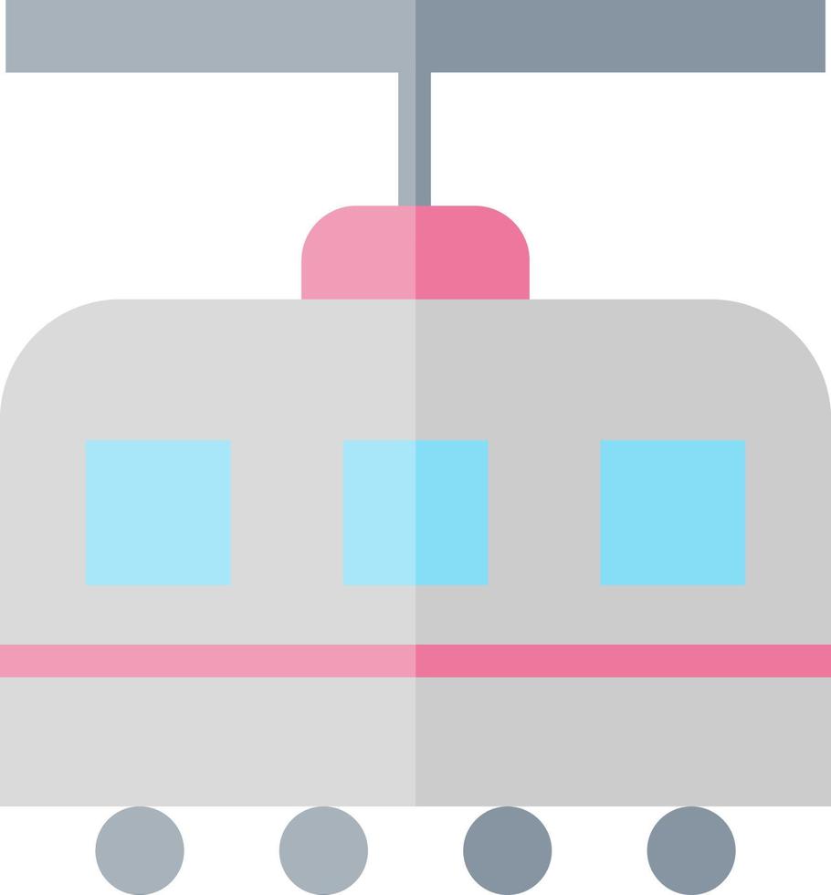 Tram Vector Icon Design