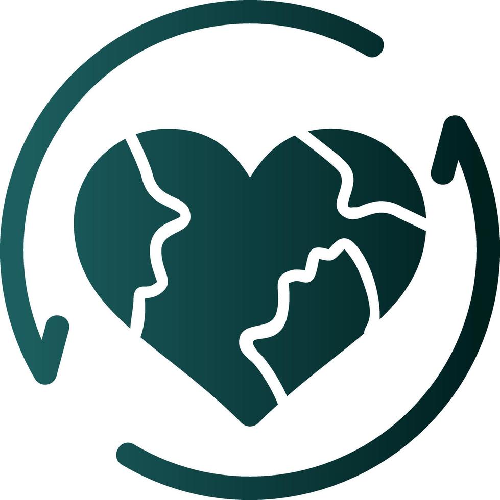 Earth Recycle Vector Icon Design