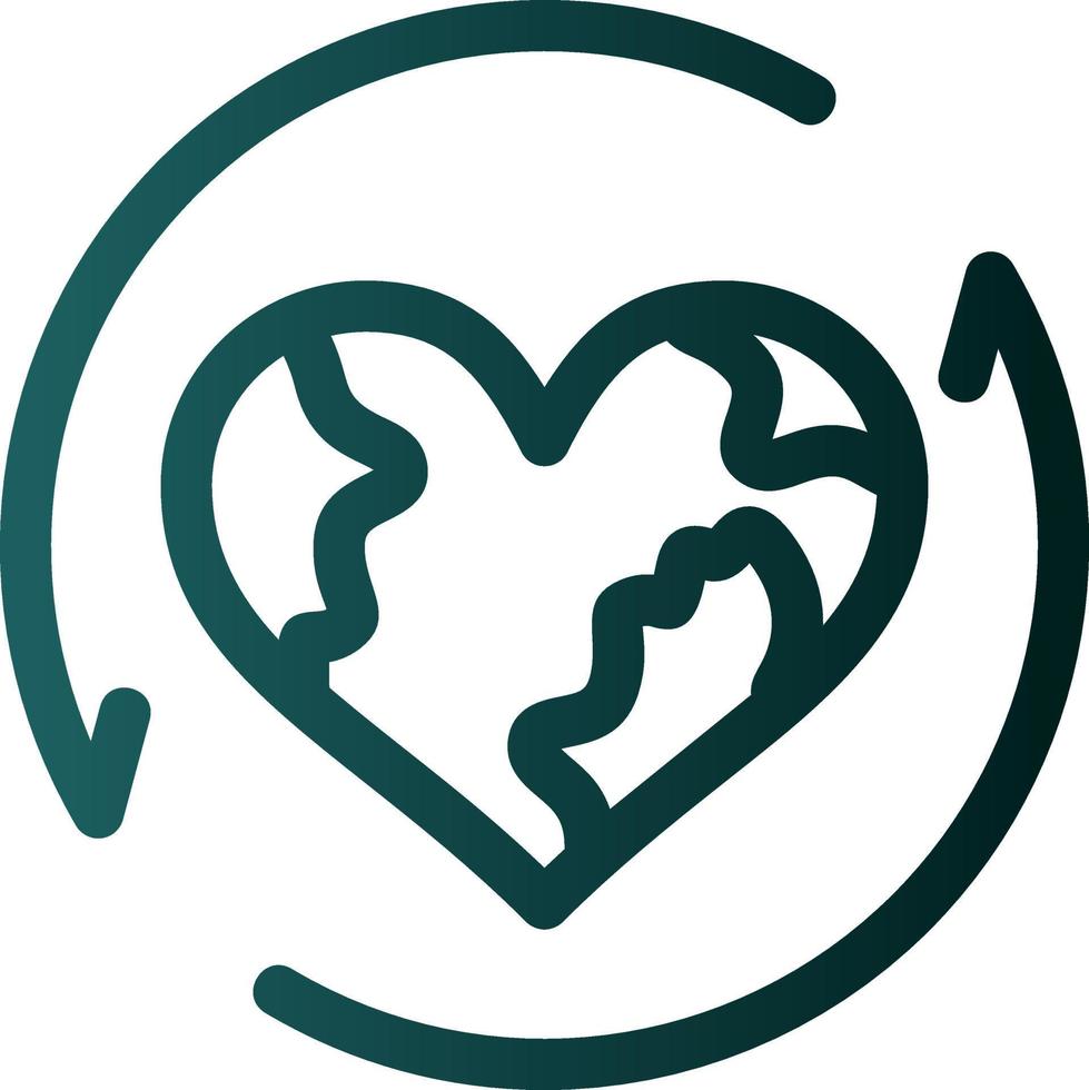 Earth Recycle Vector Icon Design