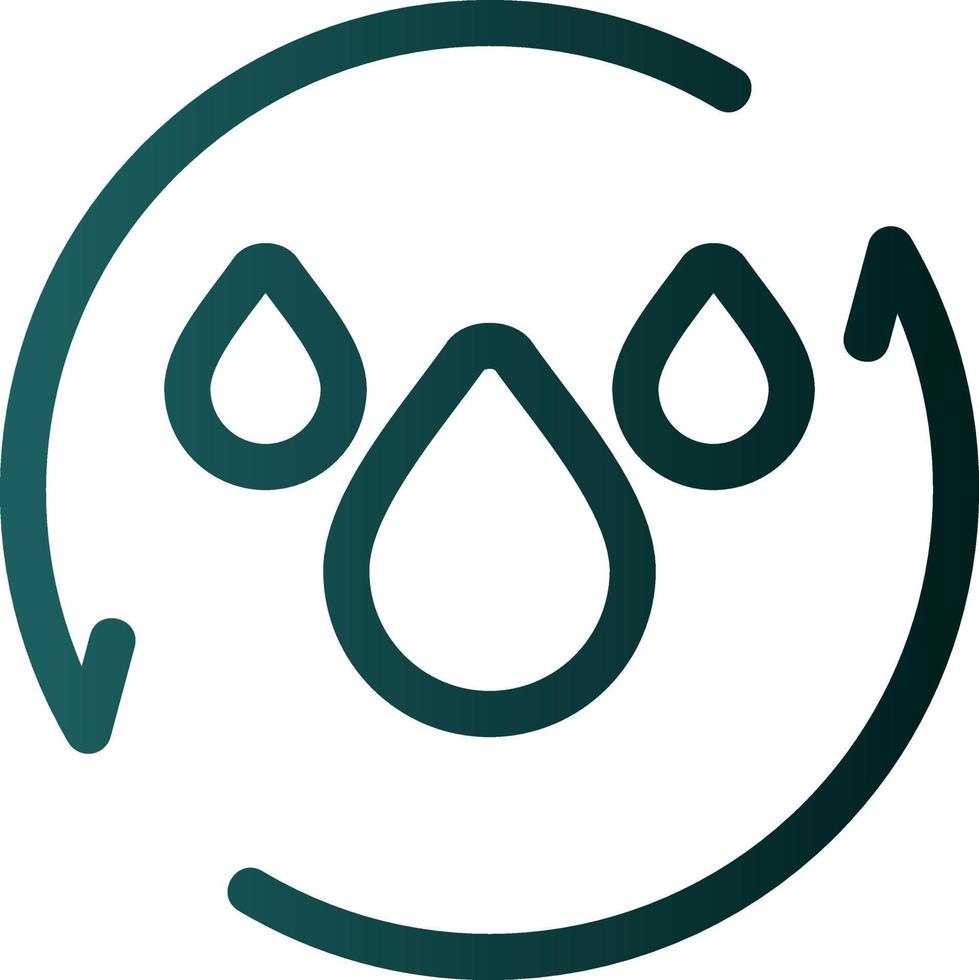 Save Water Vector Icon Design