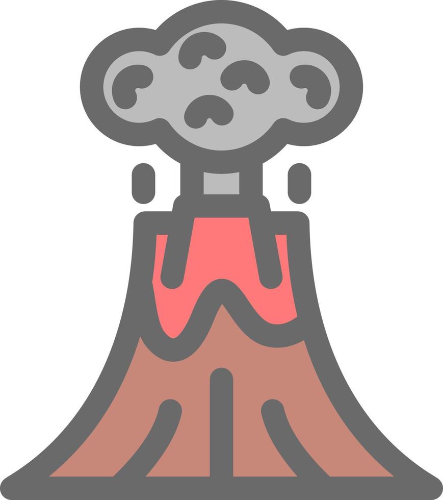 Volcano Vector Icon Design