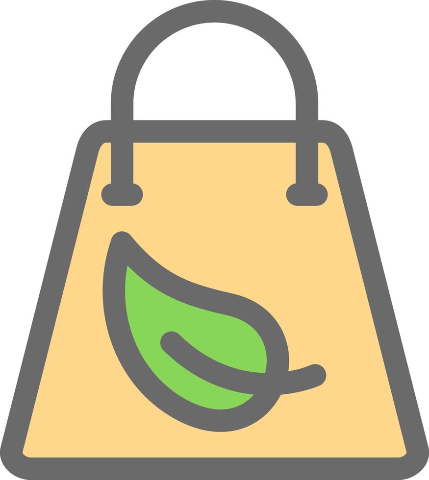 diseño de icono de vector de bolsa ecológica