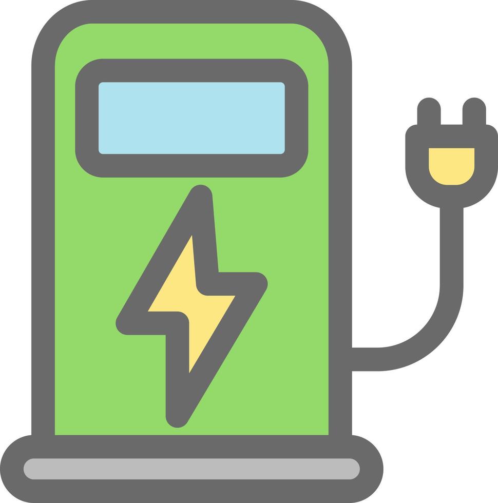 Charging Station Vector Icon Design