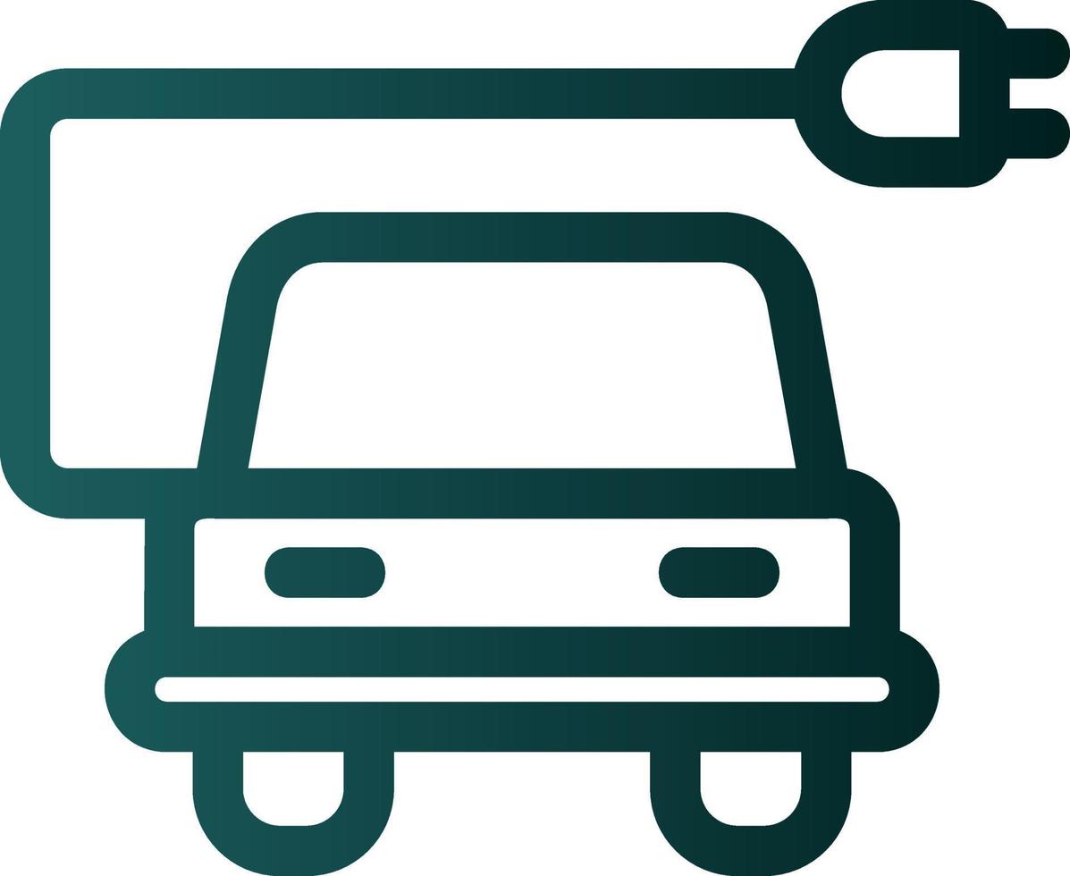 Electric Car Vector Icon Design