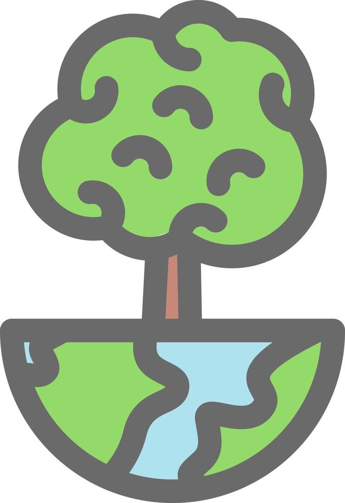 World Trees Vector Icon Design