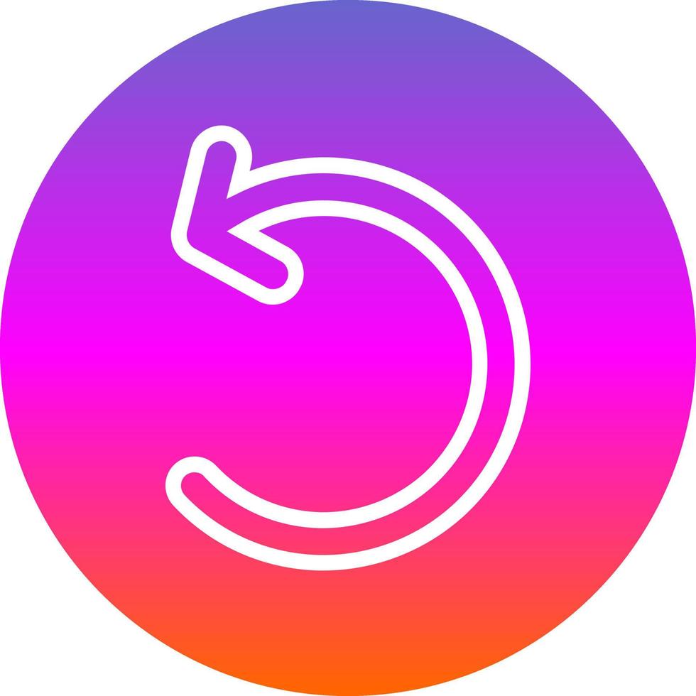Undo Vector Icon Design
