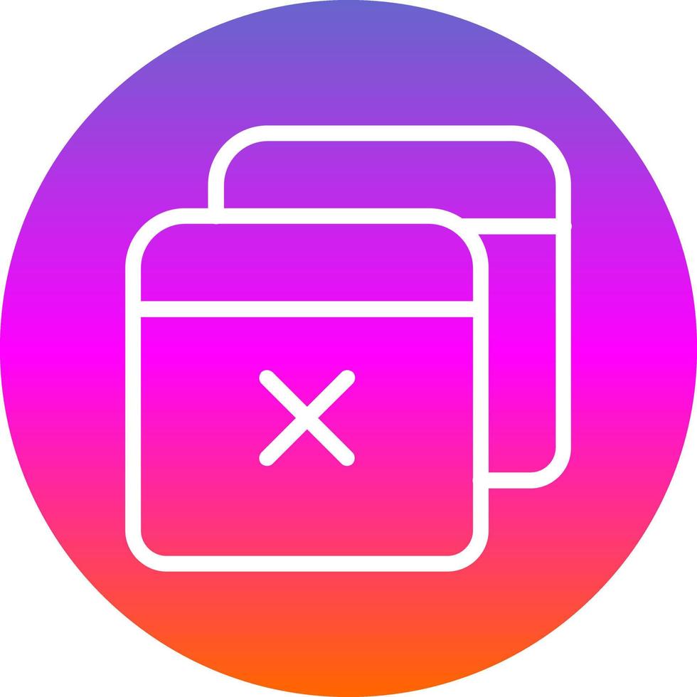 Window Close Vector Icon Design