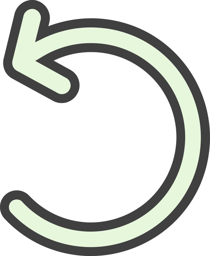 Undo Vector Icon Design