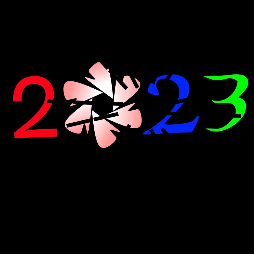 2023 new year background vector