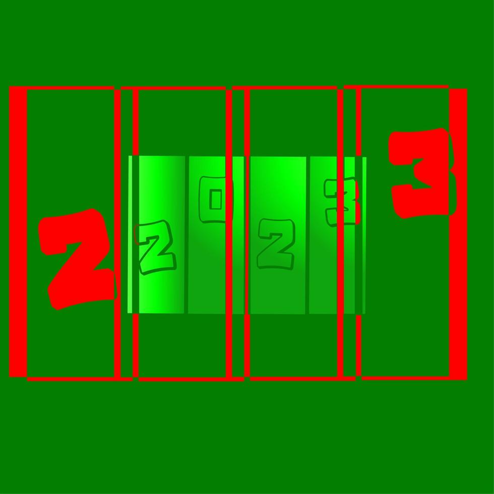 A background on 2023 new year vector