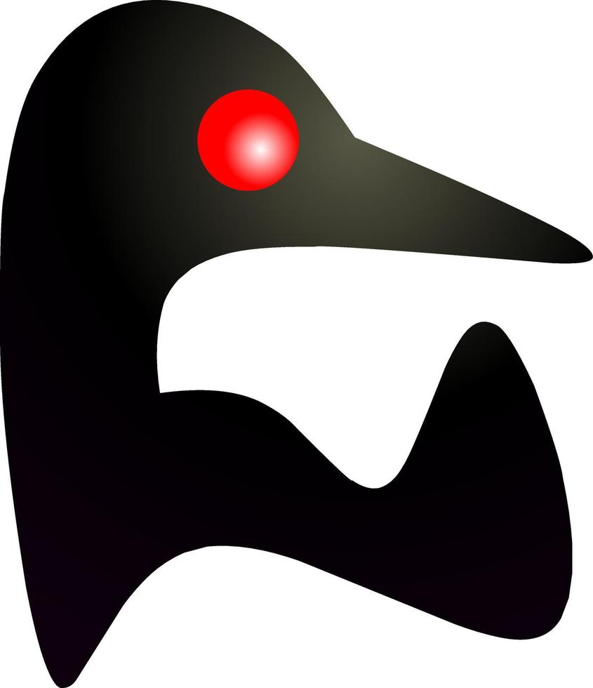 Funny art duck vector