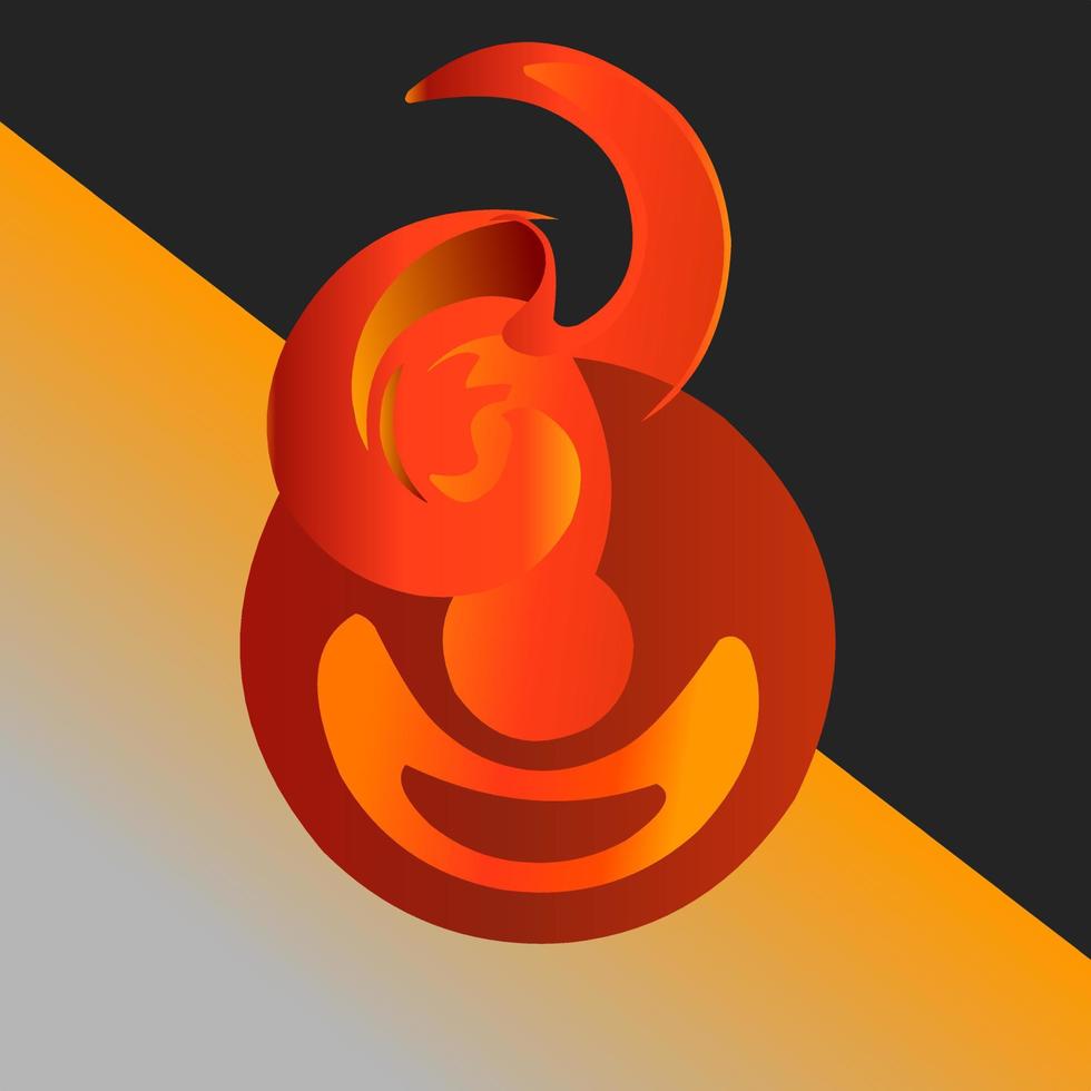 A logo or fire background vector