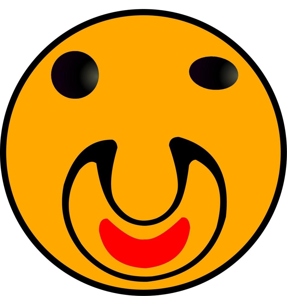 A fun symbol emoticon vector