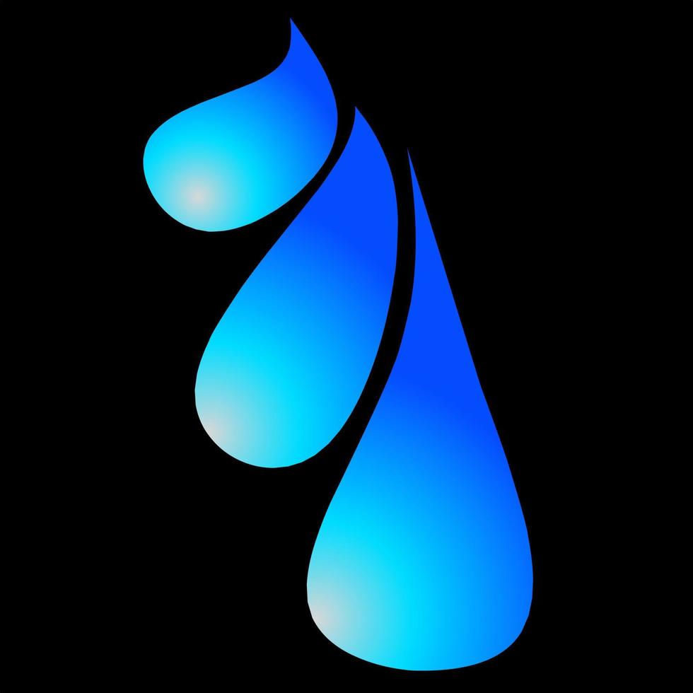 Unique Drop of water vector