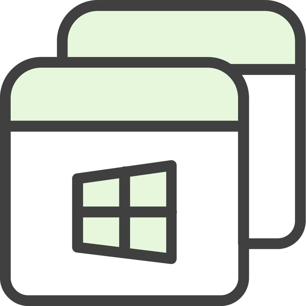 Window Restore Vector Icon Design