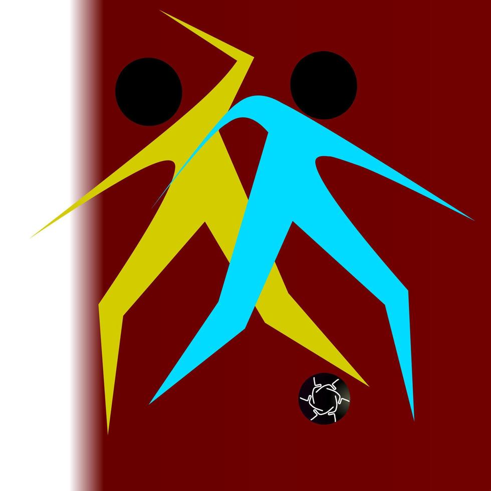 Football logo cartoon vector