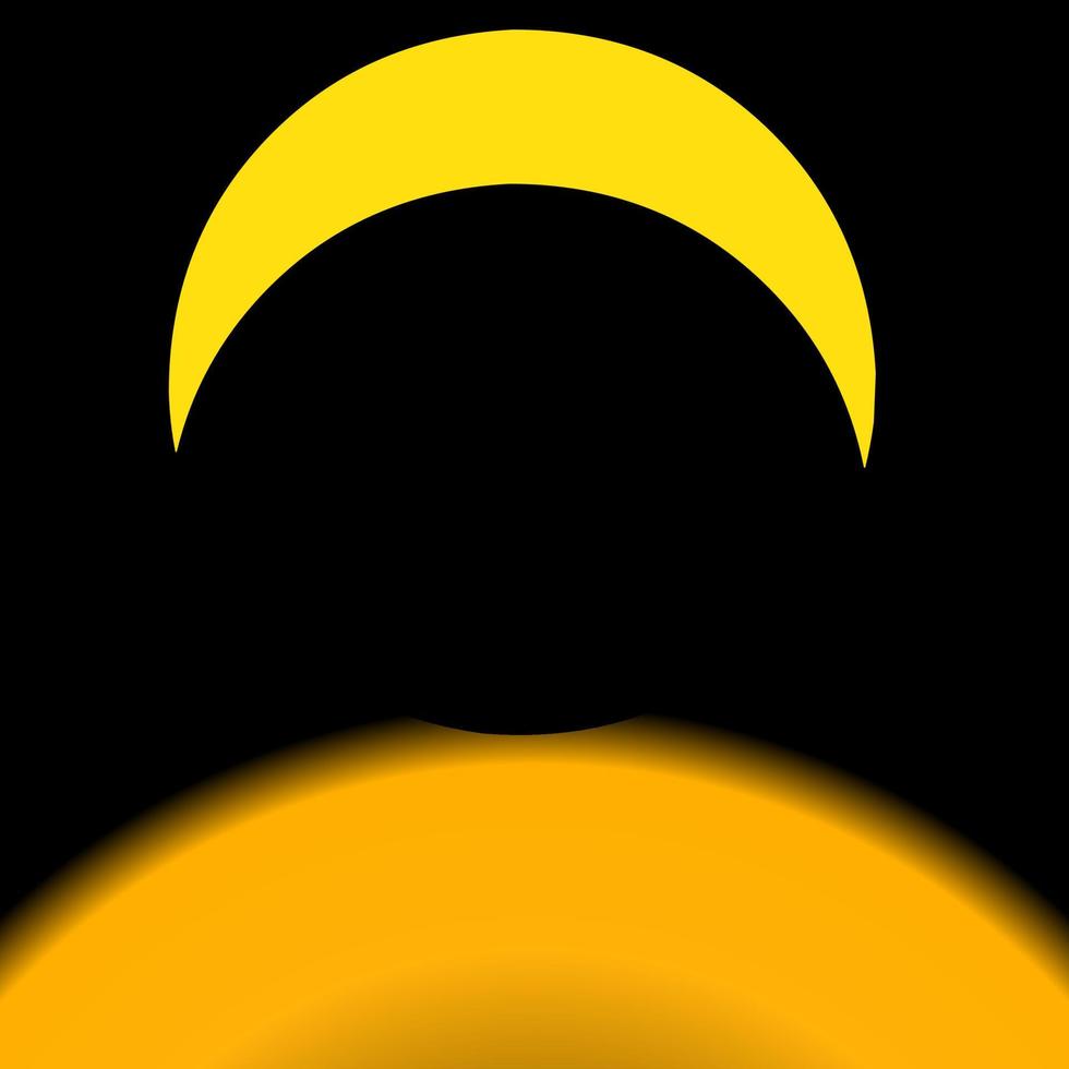 Sun and moon background vector