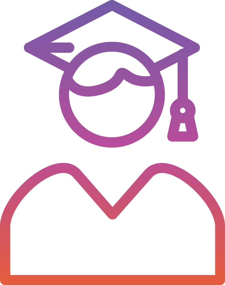 User Graduate Vector Icon Design