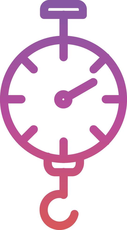 Weight Hanging Vector Icon Design