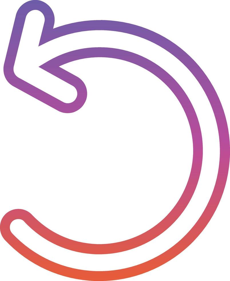 Undo Vector Icon Design