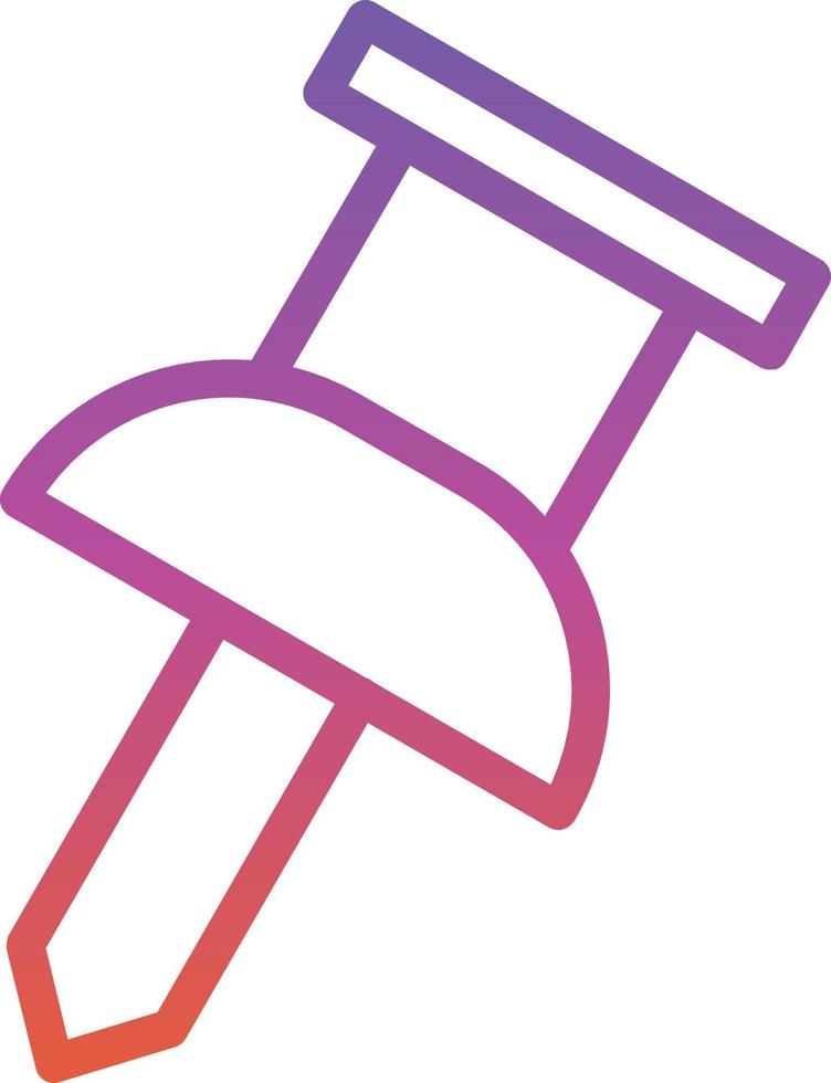Thumbtack Vector Icon Design