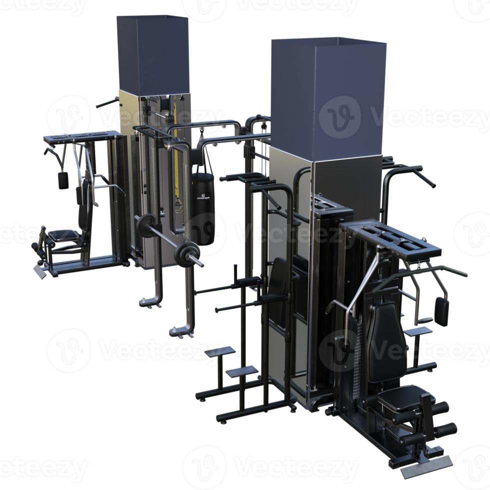 Fitness tools 3d rendering png