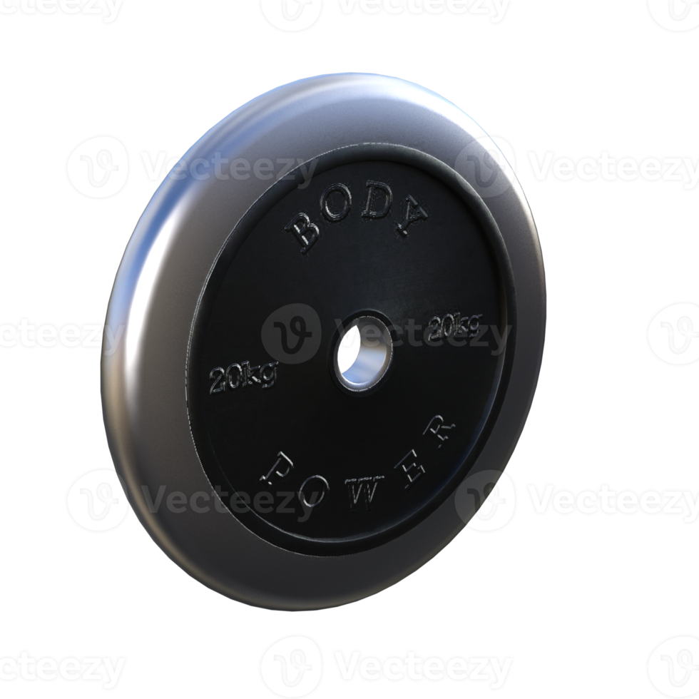 Fitness tools 3d rendering png