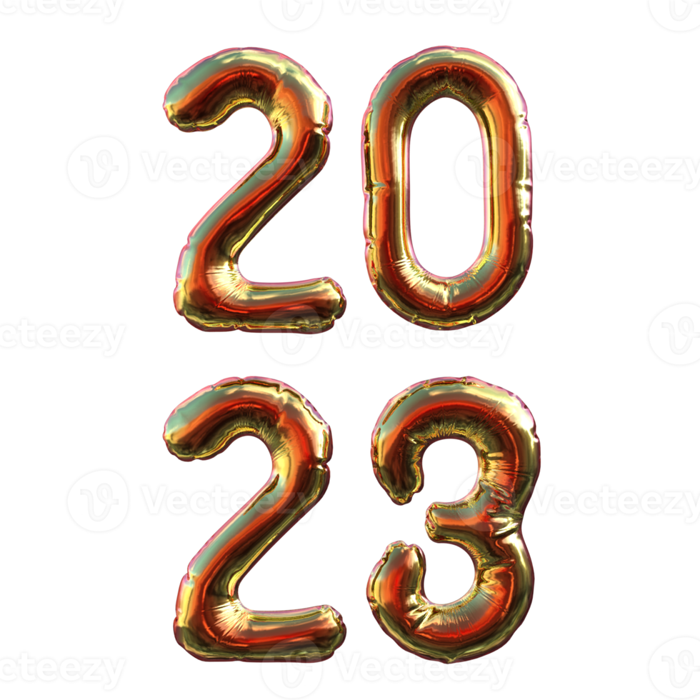 Balloons 3d rendering png
