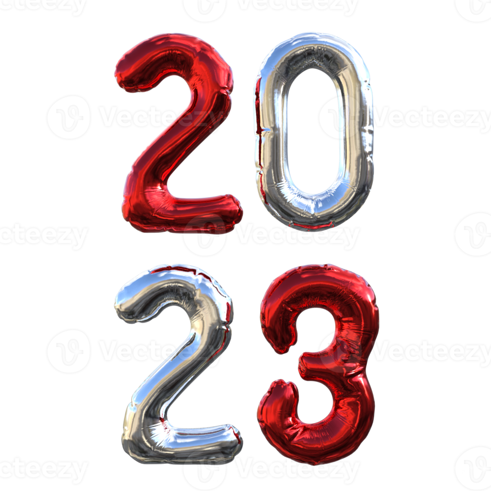 Balloons 3d rendering png