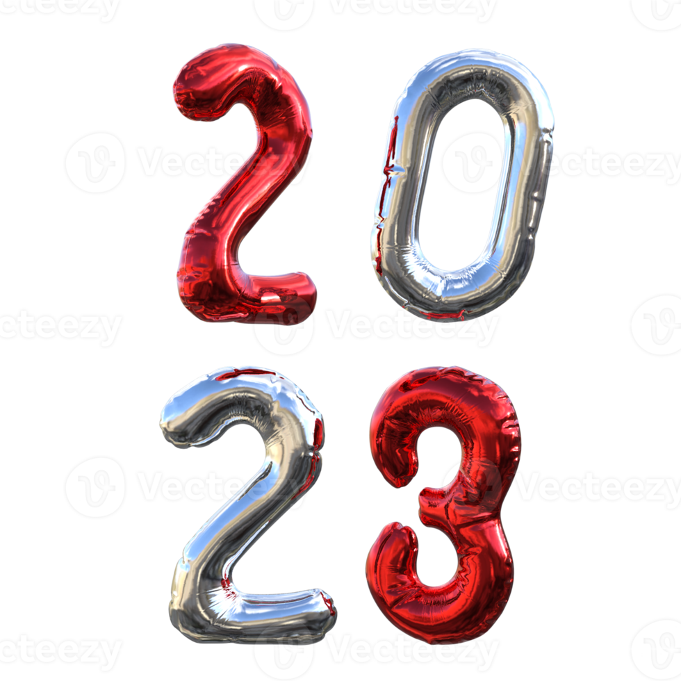 representación 3d de globos png