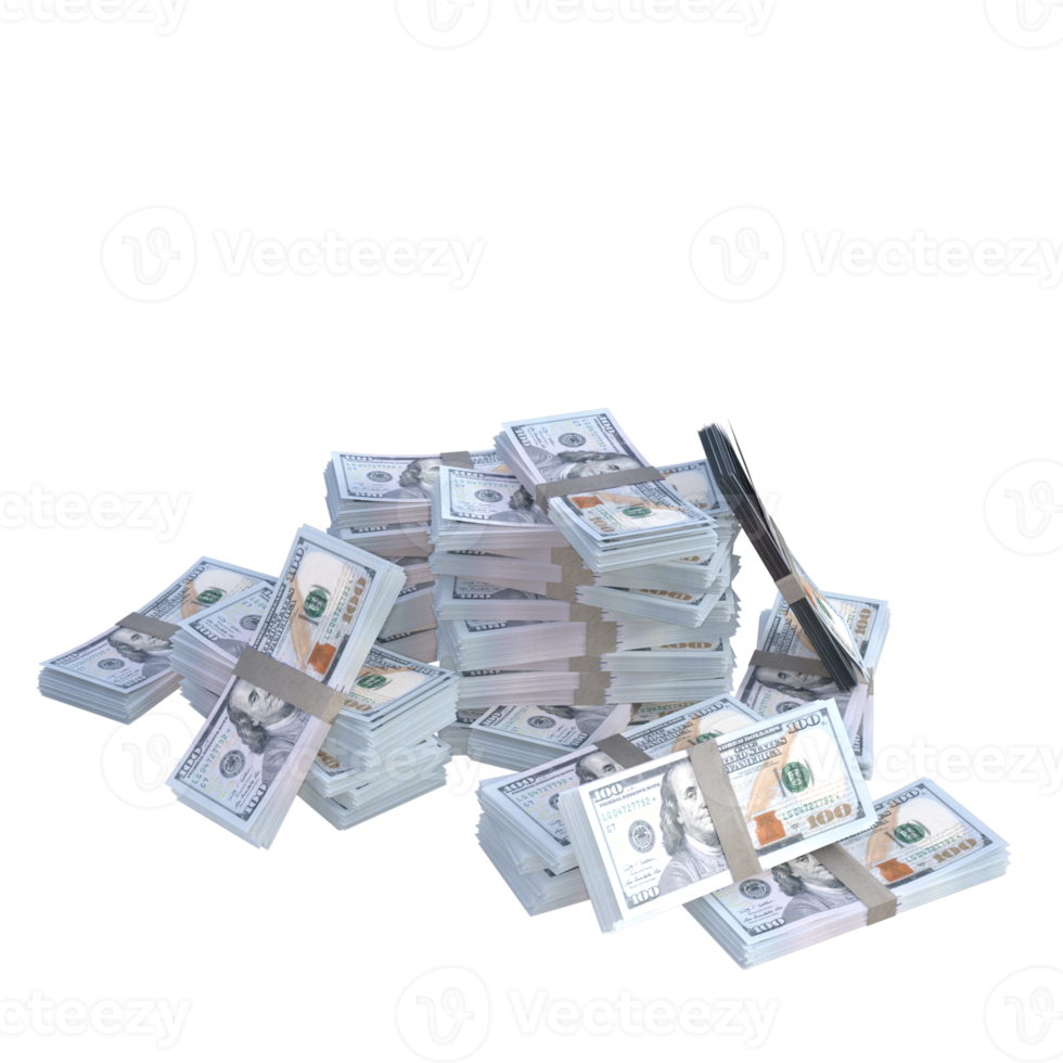 100 dollar miljoner 3d tolkning png