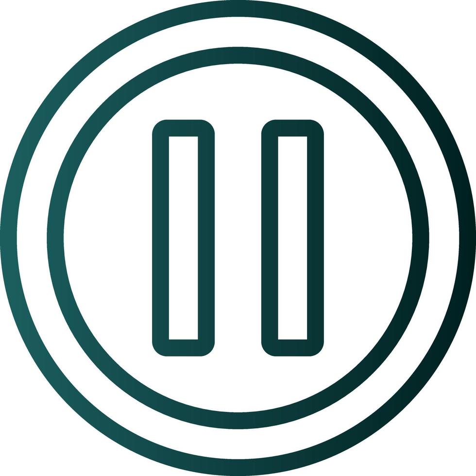 Pause Vector Icon Design