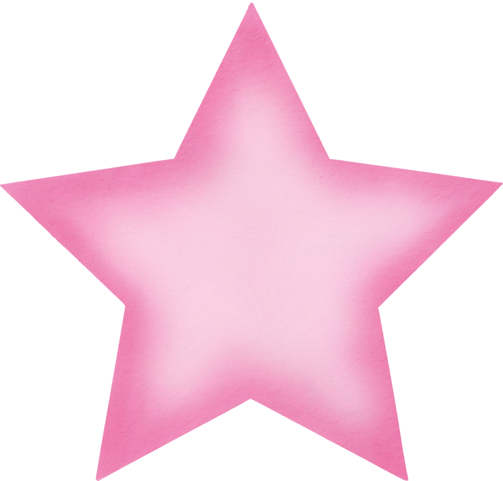 watercolour five-pointed star png