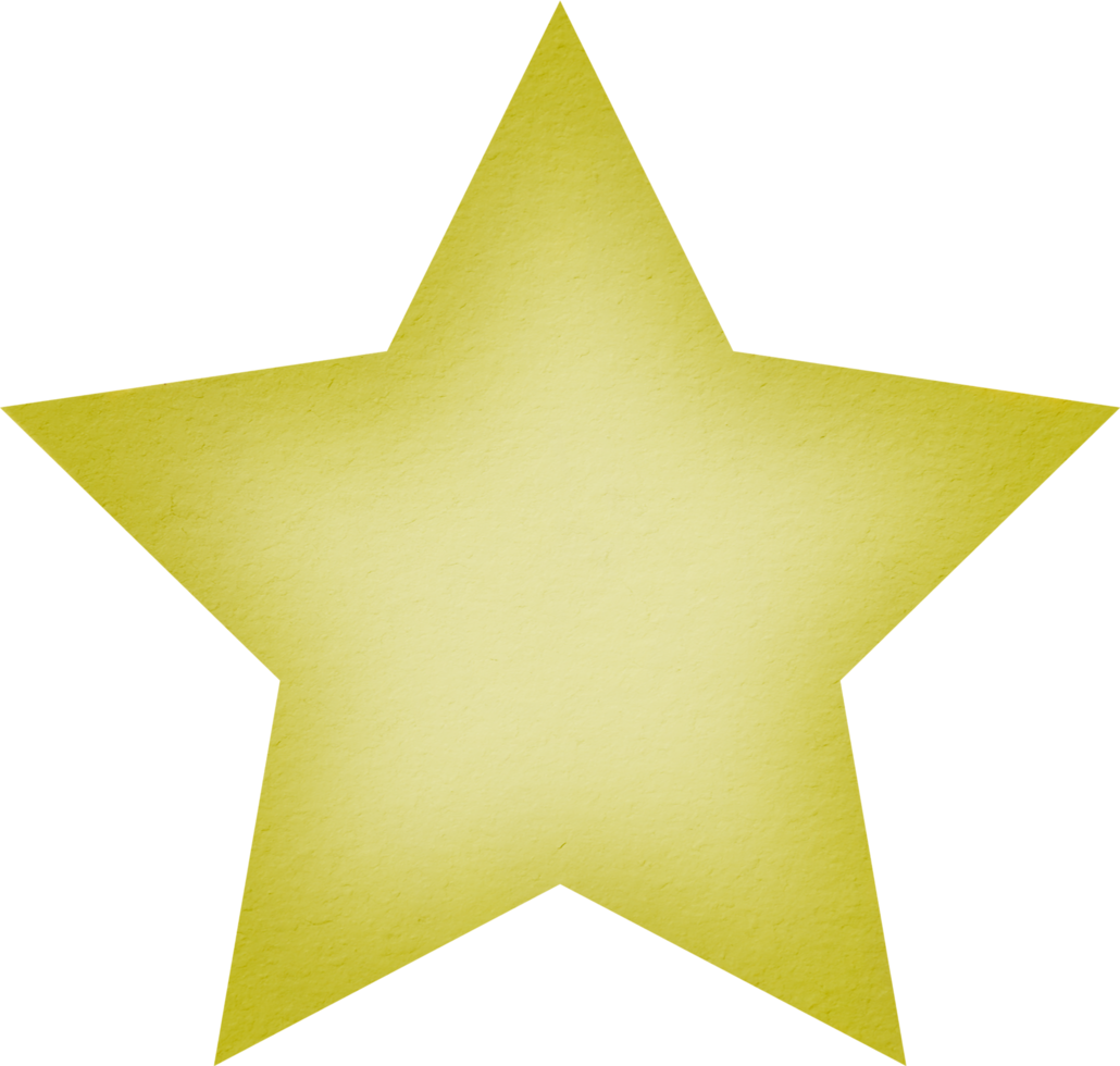 watercolour five-pointed star png