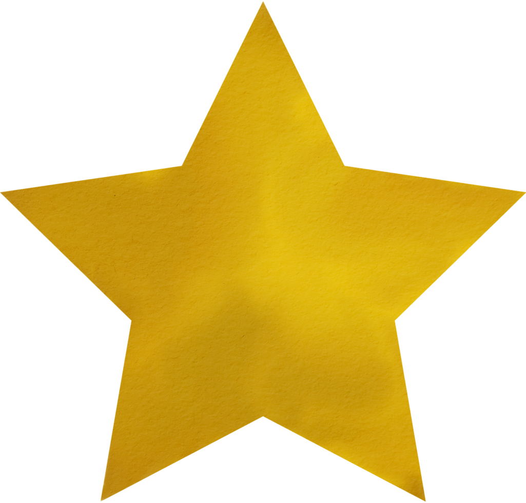 watercolour five-pointed star png