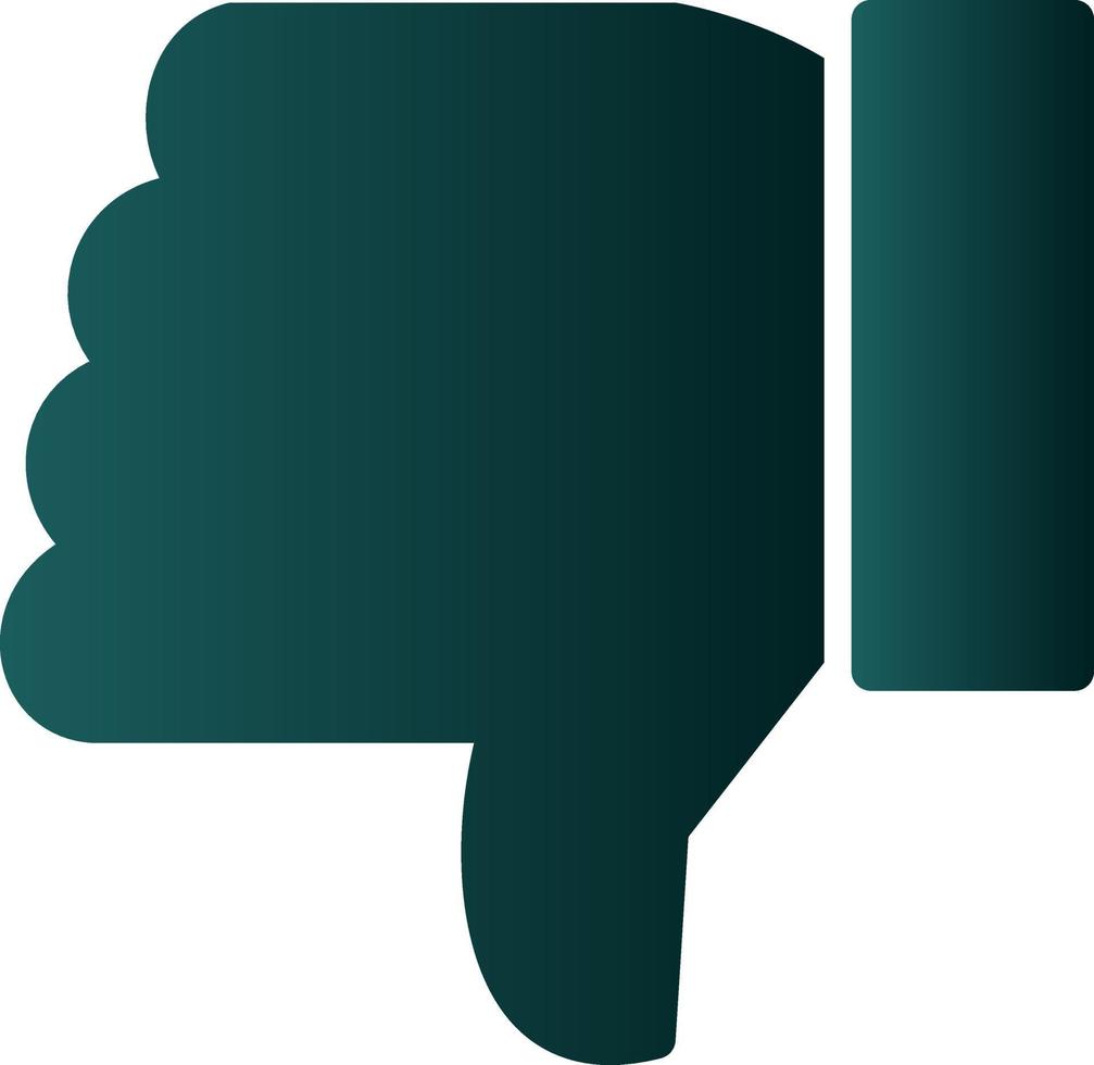 Thumbs Down Vector Icon Design