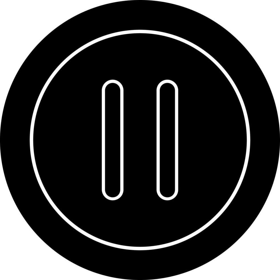 Pause Vector Icon Design