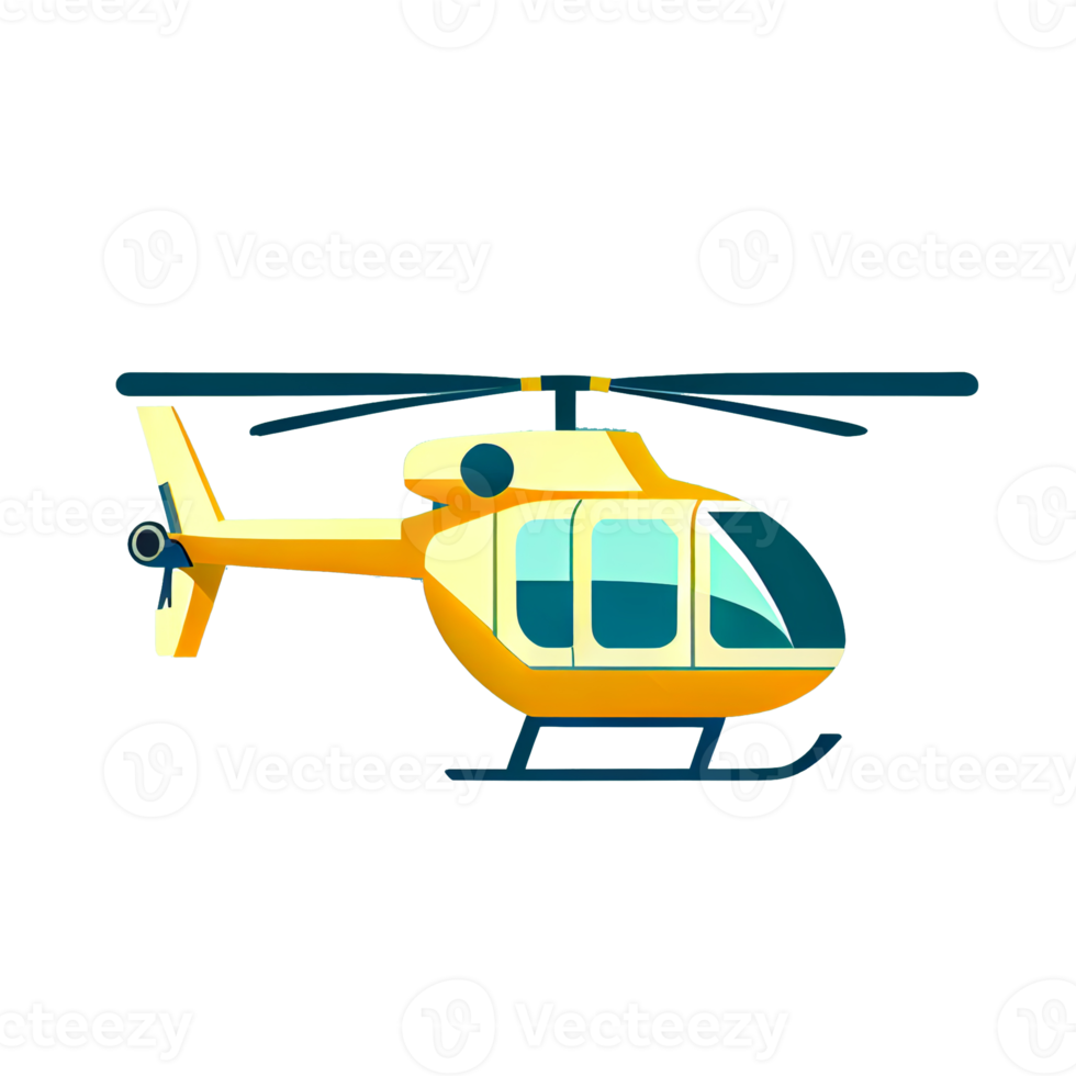 Modern flat design of Transport public transportable helicopter for transportation in city. png