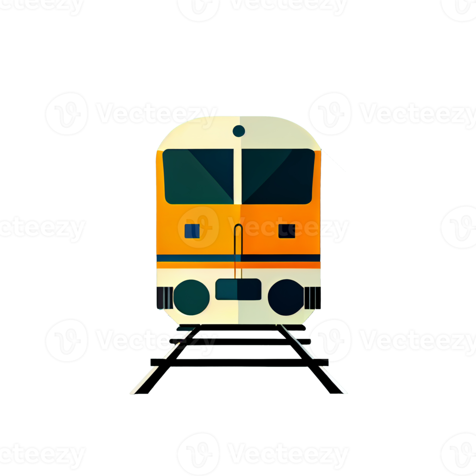 Modern flat design of Transport public transportable train for transportation in city. png