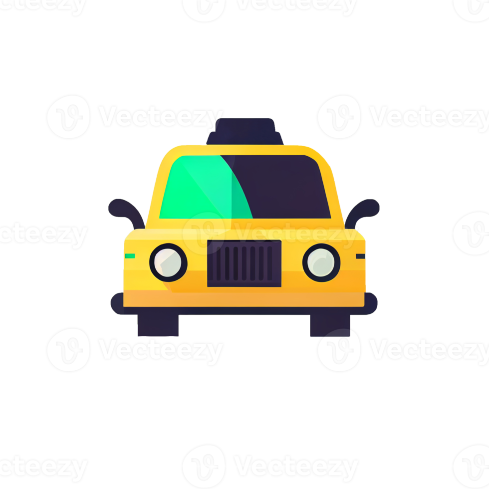 Modern flat design of Transport public transportable taxi for transportation in city. png