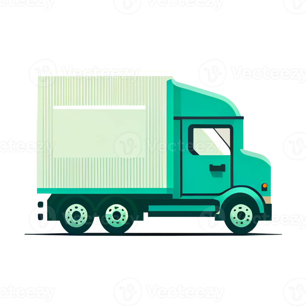 Modern flat design of Transport public transportable truck for transportation in city. png