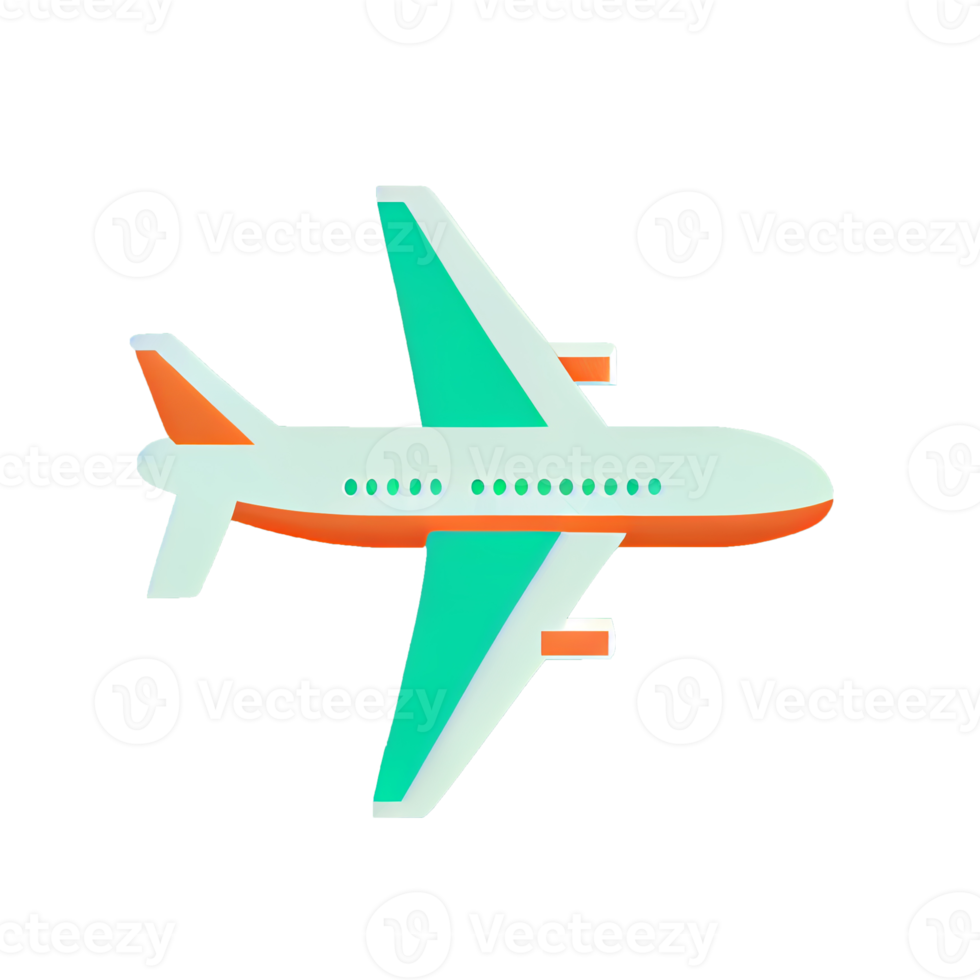 Modern flat design of Transport public transportable plane for transportation in city. png