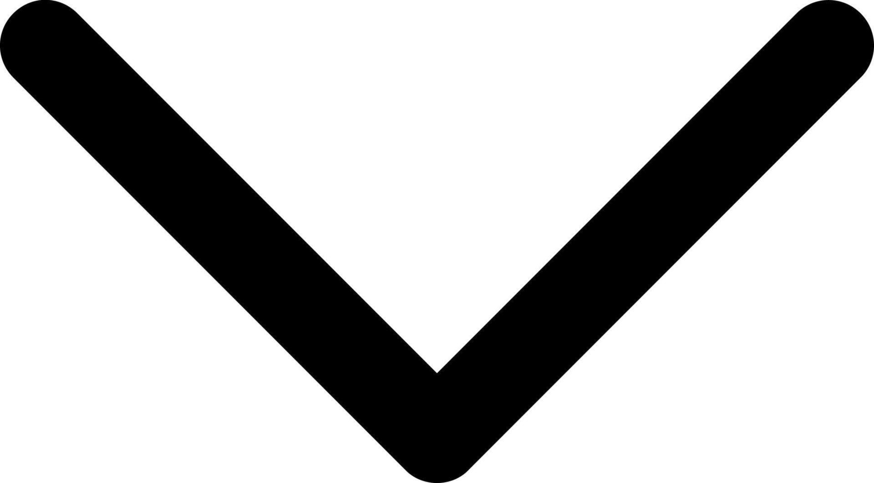 Down Vector Icon Design