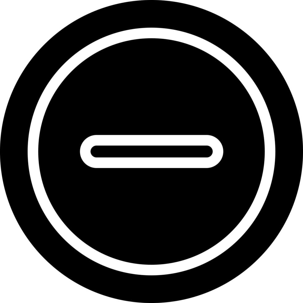 Minus Vector Icon Design