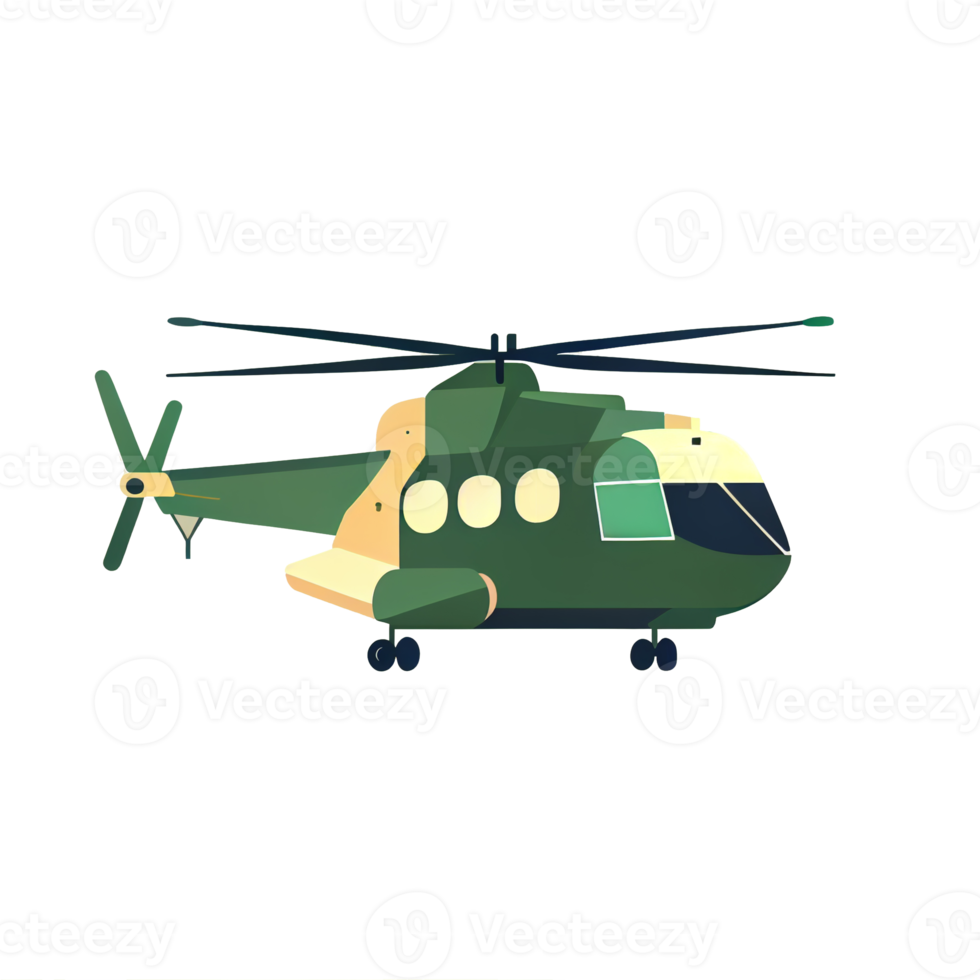 Modern flat design of Transport public transportable helicopter for transportation in city. png