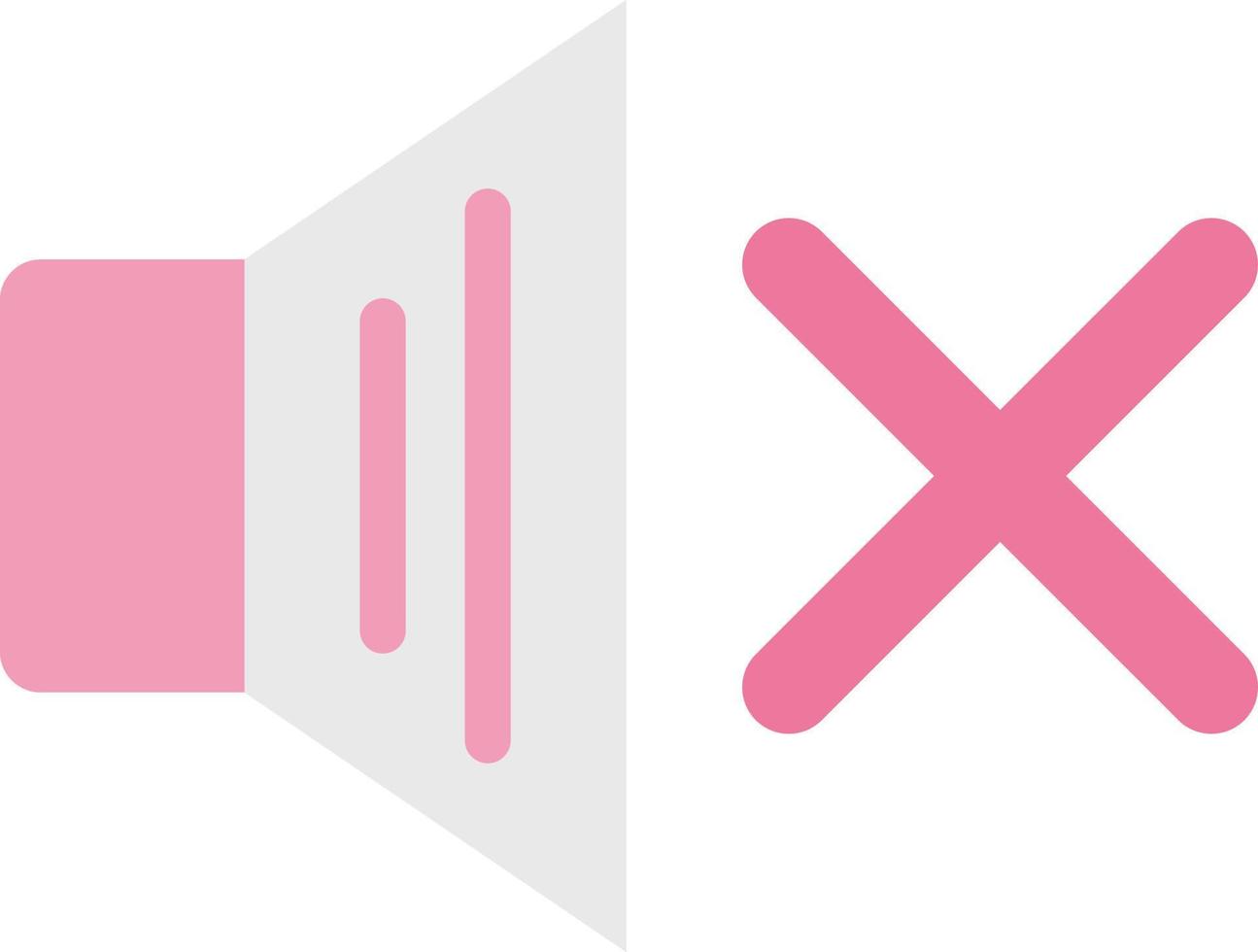 Mute Vector Icon Design