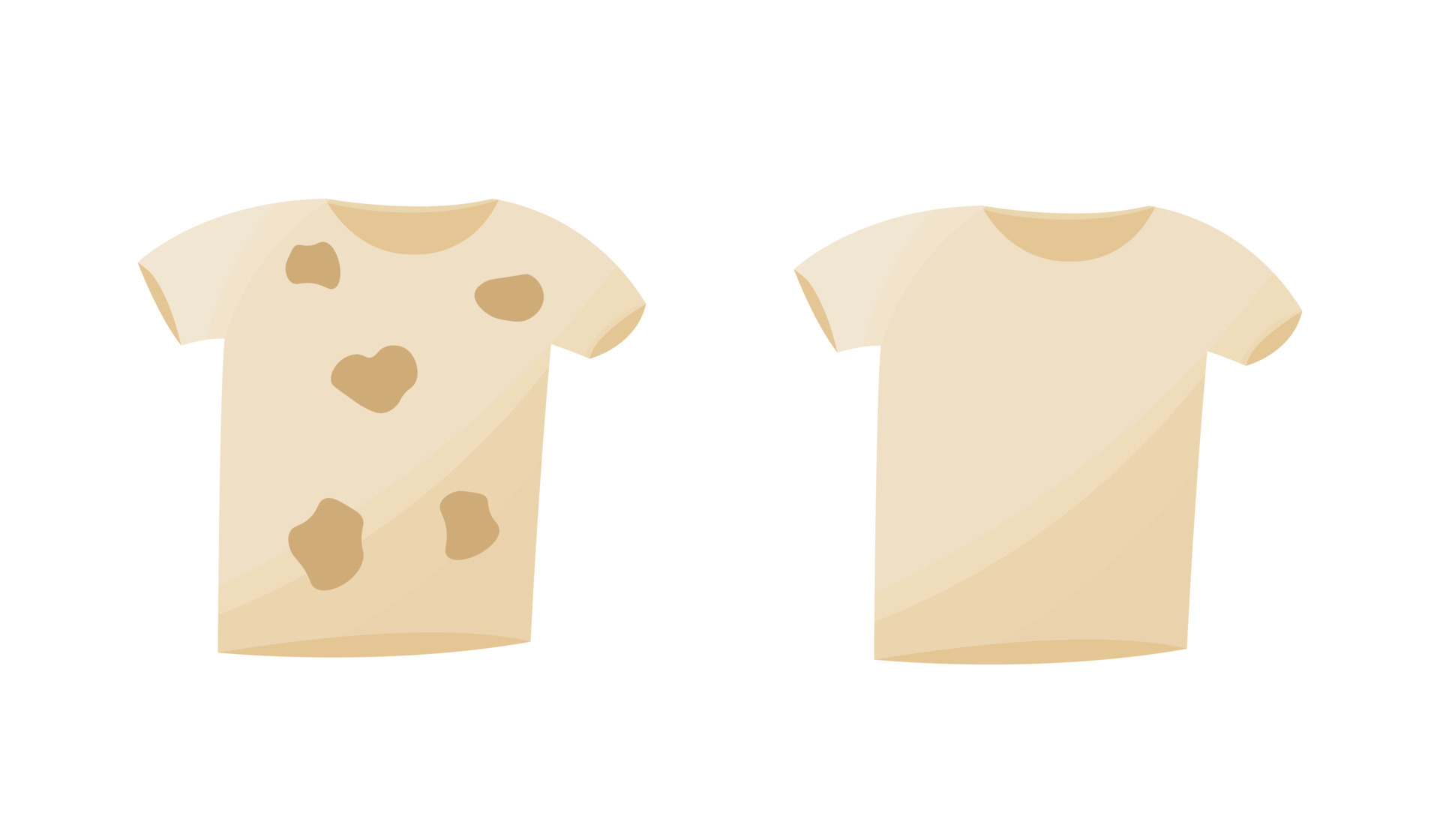 Set Of T shirts Dirty And Clean Laundry Concept Illustration 15338045 set-of-t-shirts-dirty-and-clean-laundry-concept-illustration-15338045