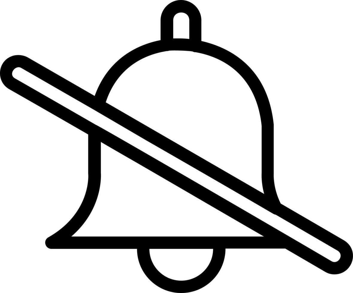 Bell Off Vector Icon Design